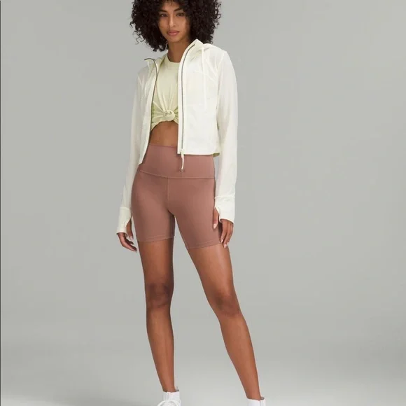 SOLD❗️BNWT❗️Lululemon Mesh Hooded Cropped Jacket in Lemon Sorbet Size 4 - Picture 2 of 7